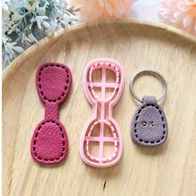 Minimalist Versatile Keychain Polymer Clay Cutting Mold, Geometric Shape Clay Cutting Mold, DIY Handmade Earring Pendant Brooch Making Tool, Compatible With Polymer Clay, 3D Printed Process, Clean Cut, Handmade Jewelry Floral DIY Craft Accessories, 3D Printed Process, Clean Cut, Handmade Jewelry Floral DIY Craft Accessories - Geometric - View 4