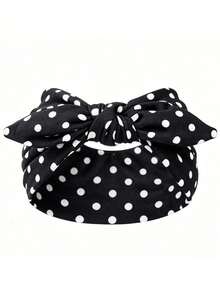 Bohemian Style Wide Bow Headband, Cute Rabbit Ear Knot Headband, Soft Elastic Sweat-Absorbing Band, Suitable For Yoga - Multicolor - View 9