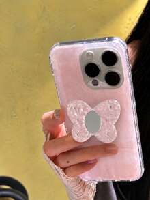 Simple Butterfly Mirror Phone Airbag Stand, Stick-On, Fits All Phones, Foldable And Adjustable - Butterfly Stand - View 5