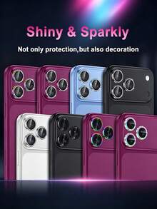 3 Packs [2026 New] 9H Tempered Glass Diamond Camera Lens Protector Compatible With Iphone 18 Pro Max/18 Pro, Ultra Thin, Scratch Resistant, Anti-Fingerprint, Shatterproof, Individual Metal Lens Covers, HD Clear, Bubble Free, Easy Install, Case Friendly, Cherry Red, Birthday Gift For Women - Burgundy - View 7