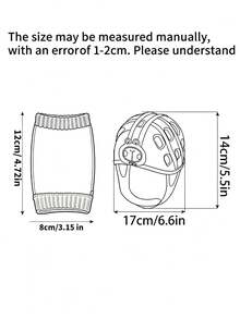 2pcs/Set Baby Anti-Fall Hat And Knee Pads Set, Toddler Learning To Walk Anti-Collision Head Protection Cap, Infant Crawling Head And Knee Protection Combination, Breathable Soft Walking Protection Gear, Cute Cartoon Knee Pads, Suitable For All Seasons. Also Suitable As Holiday Gift For Christmas, Halloween And Other Occasions. - Baby Head Protector + Knee Pads - View 3