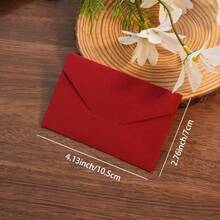 100Pcs Beige Vintage Self Adhesive Kraft Mini Envelopes 4.1*2 Inch Self-Sealing Small Storage Pouches, Fit Business Cards, Mini Greeting Cards, Stickers, Tiny Pictures, Small Ornaments, Office Stationery, Wedding Gift Packaging - Beige - View 6