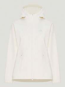 Adidas Women's FAV SHL JKT Woven Hooded Jacket KZ1597 - White - View 1