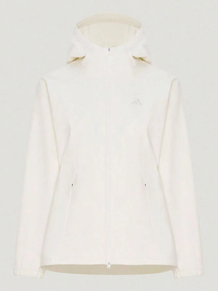 Adidas Women's FAV SHL JKT Woven Hooded Jacket KZ1597 - White - View 1