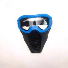 1pc, Soft Dart Protective Face Mask, Tactical Game Battle Mask, Lightweight Face Protection Gear, Outdoor Team Play Costume Accessory, Party Game Equipment - Multicolor - View 4