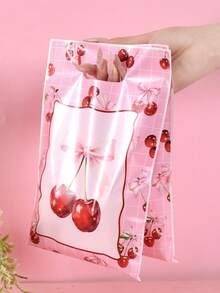 10/20/50pcs Kantong Kado Motif Sepeda Lavender dengan Pegangan, Kantong Permen Motif Bunga Ungu, Kemasan Kado Plastik untuk Ulang Tahun - MultiWarna - View 2