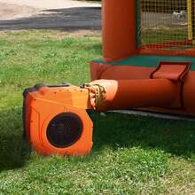 Soplador inflable, 1100 W, 1,5 y 1,7 HP, soplador de aire comercial para inflables, ventilador eléctrico de castillo hinchable de 3100 RPM para casa de rebote, toboganes acuáticos, probado según - 10,9 kg - Ver 9