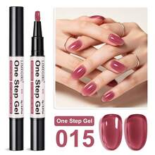 LIMEGIRL 6 Colors One Step Gel Nail Polish Set, 3-In-1 Base Color & Top Coat, Soak Off Gel Polish Kit For DIY Nail Art, Manicure At Home - Multicolor - View 14
