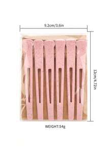 6pcs Professional Hair Clips Set, Non-Slip Crocodile Clips For Hair Salon, Home Hair Styling, DIY Sectioning Clips - Multicolor - View 7