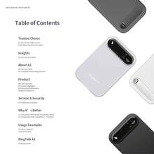 Reletech Perekam Suara AI, DingDing A1 Ultra-Tipis Paduan Aluminium, Penyimpanan Lokal 64GB, Susunan 6 Mikrofon, Pengurangan Kebisingan, Transkripsi dan Terjemahan Multibahasa Real-Time, Perekam Suara Portabel Magnetik, Cocok untuk Rapat, Wawancara, Kuliah - View 8