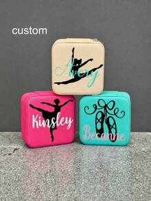1pc Personalized Name Customized Jewelry Box Storage Box, UV Printed Colorful Indoor Home Storage, Decorative Birthday Gift - Multicolor - View 8