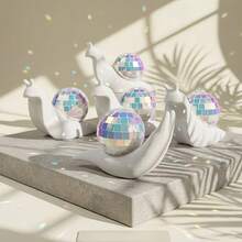3D Printed Snail Disco Ball, Sun Catcher Indoor Window Light Refractor, Creative Home Decor, Christmas Indoor Decoration Prop, Holiday Party Decoration - Multicolor - View 1