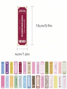 30pcs Book Lovers Bookmarks, Cartoon Reading Pages, Book Label Decorations, Creative Gifts For Students, DIY Page Label Bookmarks, Back To School - Book Lovers Bookmarks - View 2