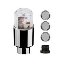 2 paquetes de luces LED para válvulas de neumáticos de coche, luces de neumáticos con colores intermitentes, luces ambientales de neón universales e impermeables para coche, bicicleta, tapas de válvulas de neumáticos, luces decorativas. - Caqui - Ver 7