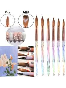 64Pcs Nail Art Carving Tool Set, Nail Painting Bricks And Modeling Tools For 3D Nail Flower Design - Multicolor - View 2
