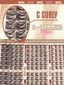 Natural Clustered False Eyelashes, Fairy Style DIY Single Cluster Lash Extensions, Salon Effect, Pointed Natural False Eyelashes - C - View 3