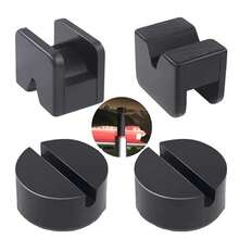 Almohadilla de goma universal para gato hidráulico de suelo, adaptador para gato, almohadilla de goma con ranuras, protector de chasis, herramienta de reparación para gatos de coche, almohadilla universal para gatos de elevación automotriz, para reparación de coches, camiones, SUV y motocicletas. - 1 - Ver 6