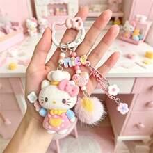 Hasbro 1PC Hello Kitty Novel Mobile Phone Pendant, Keychain Or Bag Decoration, Cute, Practical And Fashionable Small Decoration - One Size - View 1