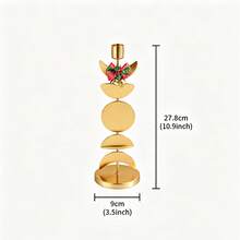 Moon & Star Decorative Candle Holder, Suitable For Taper Candles, Metal Material, Minimalist Style, Creative Design, Candlelight Dinner Prop, Home Decor, Suitable For Hotel, Living Room Decoration, Gift For Friends And Family - one-size - View 16