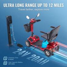 Mobility Scooter - Red - View 4