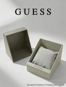 GUESS Official Square Watch Gift Box, Premium Paper Packaging Box With Cushion, Suitable For Watch Storage, Holiday Gift Packaging - Black - View 3