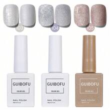 3pcs 15ml Gel Nail Polish Set, Matching Color Bottles, Glossy 3 Color Gel For Women, DIY Nail Art & Home Manicure, Spring Summer Fall Winter Nails, All-Season Nail Color Collection For Daily Use, At-Home Manicure And Nail Styling - Multicolor - View 50