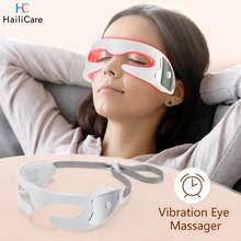 Hailicare 3D Vibration Eye Massager USB Charging 3 Modes LED Vibration Eye Care Beauty Device For Eye Fatigue Eye Bags Dark Circles Fine Lines Home Office Eye Care Holiday Gift - View 1