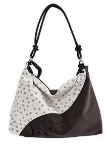 Soft Polka Dot Patchwork Hobo Shoulder Bag, Large Capacity Relaxed Style Girl Commuter Underarm Bag - Multicolor - View 10
