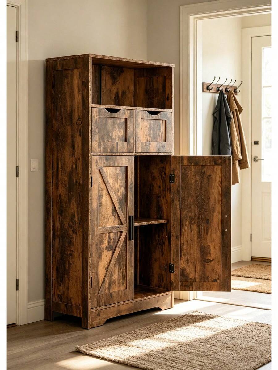 Storage Cabinets - Brown - View 1