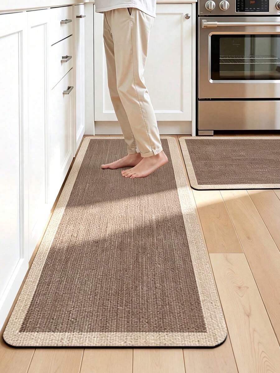 1pc American Vintage Kitchen Rug, Long Runner Mat For Home Laundry Room, Entryway, Hallway Decor - Multicolor - View 1