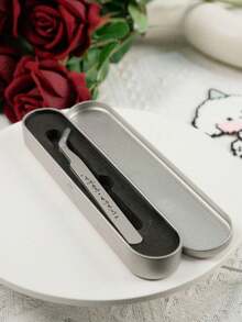 1pc Random Korean-Style Eyelash Tweezers - Cute Scenic Sticker Tool,Angled-Tip Tweezers - Multicolor - View 2
