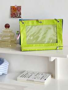 1pc PVC Oxford Fabric Rainbow Storage Bag Mini Toy Bag Travel Portable Cute Rainbow Storage Bag ﻿ - Multicolor - View 6