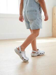 Crocs CLASSIC CLOG Kids' Clogs Anti-Slip Soft Cushioned Daily Weekend Travel 206992-0IC - Silver - View 6