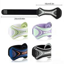 1pc Tennis Elbow Support Strap, Adjustable Band With Detachable Padding, Comfortable, Unisex, Suitable For Outdoor Sports, Basketball, Cycling, Volleyball, Badminton, Golf, Climbing - Multicolor - View 11