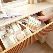 25/20/11/6/5/1pc Desktop Storage Box, White Drawer-Style Storage Box, Multi-Functional Home Storage Set, Vanity Storage Box And Organizer, Plastic Drawer Storage Box Suitable For Bedroom, Bathroom, Kitchen, Office, Used For Organizing Cosmetics, Skincare, Perfume, Lipstick, Nail Polish, Makeup Brushes, Eyeshadow, Powder Puffs, Suitable For Christmas, Halloween, Thanksgiving, Autumn/Winter Home Storage Decoration - White - View 4