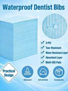 Disposable Pink/Blue Nail Table Mat, Three-Layer Waterproof Foldable Cleaning Pad, Tablecloth, Nail Napkin, Multi-Functional Beauty Tattoo Dental Cleaning Cloth, Waterproof Tablecloth, Nail Tools - Multicolor - View 7