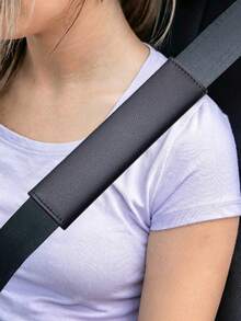 2pcs Car Seat Belt Shoulder Pads, Premium All-Season Universal Extended Seat Belt Covers, 1 Pair For Car Interior - A - View 3