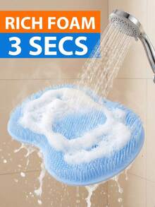 2pcs Universal Non-Slip Shower Foot Scrub Massager, Exfoliating Pad, Promotes Blood Circulation, Alcohol-Free, Fragrance-Free, Manual Operation, No Battery Required, Bathroom Accessory - Multicolor - View 10