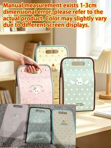 1pc Cute Vertical Accordion File Folder, 13 Pockets Large Capacity Paper Document Storage Bag, Office Storage, Office Decorations For Women Desk, Portable Exam Paper File Holder For Students,Locker Organizer For School,Squishy,Cruise Essential - Multicolor - View 11
