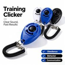 Dog Training Clicker, Behavior Correction Command Communication Training Tool With Sound, Dog Training Supplies - Multicolor - View 3