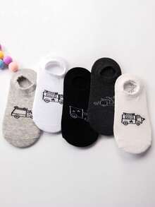 10 Pairs Kids Cartoon Solid Color Short Socks Baby Socks - Multicolor - View 4