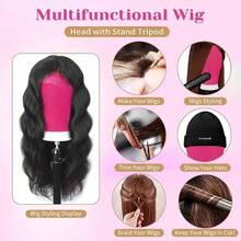 1pc Mannequin Head Wig Stand, Suitable For Wig Making And Display, Training Head Stand, Wig Model Head Holder - View 7