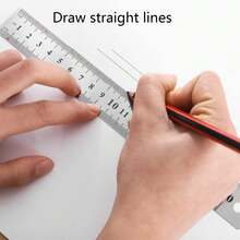50cm/20 Inch Stainless Steel Flexible Ruler, Lightweight And Portable, Suitable For Industrial Measurement, Office And Home Use - Measuring Tape - View 3