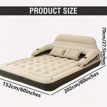 Luxury Inflatable Mattress, Multi-Functional Air Bed And Sofa Bed, Suitable For Indoor And Outdoor Use, Perfect For Camping, Wedding Season, Hosting Guests, Christmas And Holiday Relaxation (Air Pump Not Included) - B - View 8