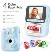 Children's Instant Print Camera 1080P HD Digital Camera With Video Recording And Printing Function, Suitable For Boys And Girls, Made In China, 4 Colors Available, Can Doodle With Friends, Create Unique Colors In Photos, Capture Beautiful Moments, Christmas And Birthday Gift - QJH-z700 - Multicolor - View 3