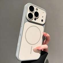 Luxury Vivid Colors Magnetic Case Compatible With Iphone 18 Pro Max 18 Pro, With Magnetic Wireless Charging And Screen Protector Phone Case Compatible With Iphone 16 Pro Max 17 Pro Max 16 Plus 17 12 11 15 14 13 - Titanium Gray - View 6