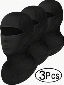 3pcs Winter Balaclava Ski Mask, Warm And Cold-Proof, Unisex, Suitable For Skiing, Motorcycle, Cycling - Thick Winter Face Mask - View 1