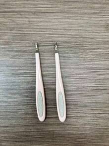 2pcs Professional Nail Cuticle Pusher, Dual-Sided Deep V-Shaped Nail File, For Nail Repair, Fragrance-Free Comfortable Gourd Handle Design, Random Color, Suitable For Home SPA, Manicure, Removing Dead Skin, Nail Care Companion Tool Sharing - Multicolor - View 12
