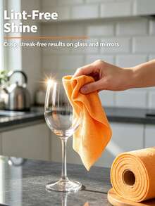 Roll-Up Tear-Off Microfiber Cleaning Cloth, 20x20cm Thick Soft Super Absorbent Reusable Washable Towel, Quick Tear-Off Cloth, Suitable For Kitchen, Car, Home, Glass, Countertop, Cozy Autumn Stress Relief Self-Care Cleaning Essential - Disposable Towel - View 7
