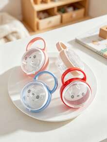 Portable Handheld Pacifier Storage Box, Dust-Proof Protection For Baby Pacifiers, Convenient To Carry - Multicolor - View 3